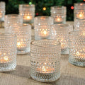36 Pack Votive Candle Holders, Clear Tealight Candle Holder for Centerpiece by TRIRITE
