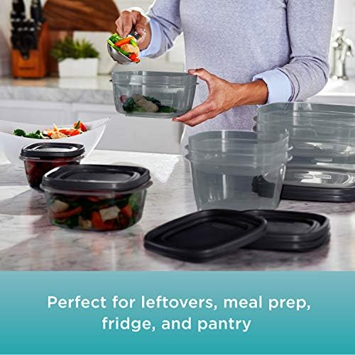 Rubbermaid EasyFindLids Food Storage Containers with SilverShield Antimicrobial Protection, 42-Piece Set, BPA-Free, Grey - Image 4