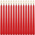 WPONSZU 14 Pack Tall Red Taper Candles 10 Inch Unscented Dripless Candlesticks for Christmas,Valentine's Day,Dinner,Party,Brithday,Wedding and Home Decoration - 8 Hour Burn Time. by WPONSZU