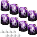 MODGY Luminary Lanterns Candle Holder Decorative Indoor Outdoor Decor, Lanterns for Wedding Centerpiece Decoration Outside Patio, with Flameless Floating LED Candles, Boo! Pack of 2 by MODGY