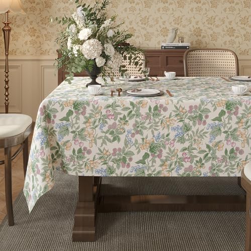 Rectangle Table Cloth,100% Waterproof Tablecloth Oil Proof Spill Proof Vinyl Table Cloth, Wipe Clean Plastic Table Cover for Dining, Camping, Indoor and Outdoor 52" x 70",Mulberry by Unknown
