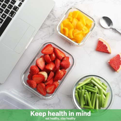 24pc Glass Food Storage Containers with Lids，Glass Meal Prep Containers - Image 7