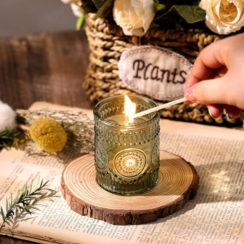 Green Votive Candle Holders Set of 36- Glass Tealight Candle Holders Bulk - Image 5