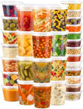 Lamosi Deli Containers with Lids 48 Sets, 32/16/8 oz X 16 Set Each by BuyNow