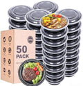 Meal Prep Containers, 50Pack 24oz Round To Go Bowls with Lids by WGCC
