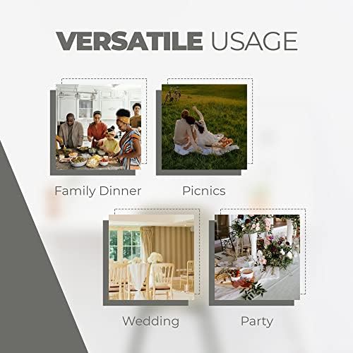 Decorelia Waterproof Round Tablecloth for Round Dining Table, Decorative Rustic Soft Wipeable Table Cloths Cover Indoor Outdoor Use for Holiday,Wedding, Kitchen (70 Inch,Round (4-6 Seats),Dark Grey) - Image 5