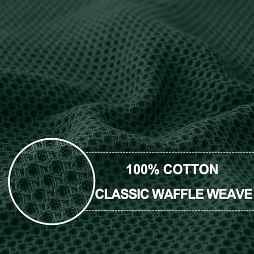 Homaxy 100% Cotton Oversized Waffle Weave Kitchen Towels 4-Pack - Image 2