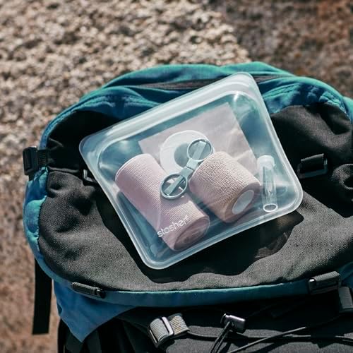 Stasher Premium Reusable Silicone Food Storage Sandwich Bag, Clear, 28 oz - Image 5