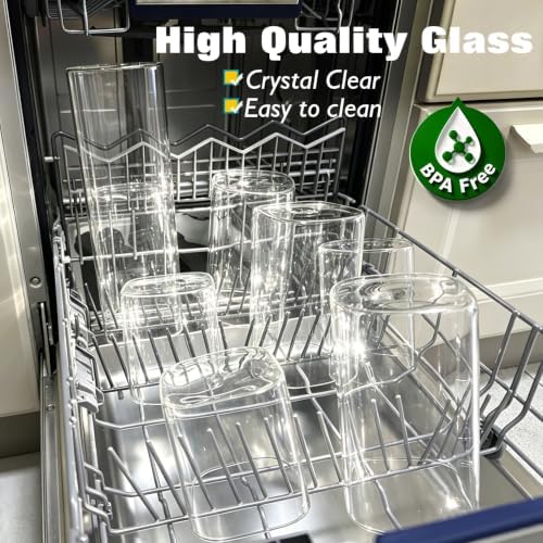 7 Pack Square Glass Storage Containers with Lids, Multi-Size Canisters Sets for the Kitchen & Pantry food storage jar – Ideal for Storing Pasta, Cereal, Flour, Sugar, Nuts, Coffee Beans & More - Image 5