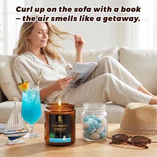 Scented Candles Set, 4 Pack Soy Candles for Home Scented, Candle Gifts for Men Women, Scents of Pineapple Cocktail/Coconut Vanilla/Pink Sands/Bahamian Breeze - Image 6