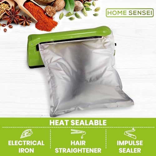 60pcs 1 Quart Mylar Bags for Food Storage - ExtraThick 10 Mil - Smell Proof Mylar 1 Quart - Stand-Up Zipper Pouches 7" x 10" - Small Bags for Food Storage - Heat Sealable - Image 3
