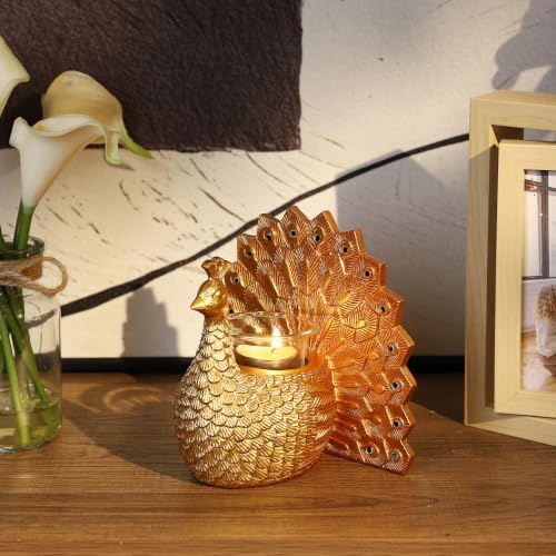 Peacock Tealight Candle Holder, Home Decor Gifts for Women Mom Grandma - Image 5