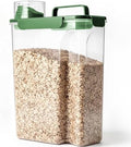 Komzon Rice Storage Containers, 20 lb Rice dispenser with Pouring Spout Large Bin for Flour, Pasta, Grain and Baking, Pet Dog Cat Bird Food Container Green by Komzon