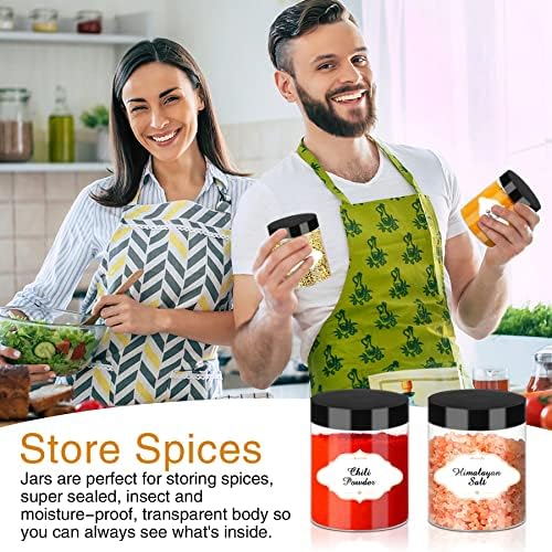 PeacePeo 8 OZ Plastic Jars with Lids, 48 Pcs Slime Storage Containers - Image 5