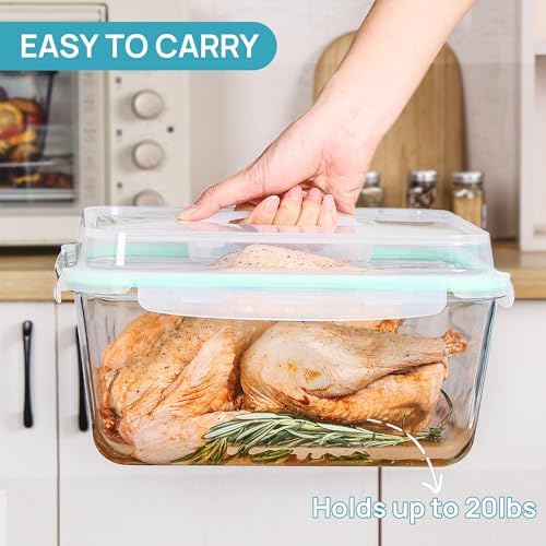Vtopmart 220oz + 76.4oz Extra Large Glass Storage Containers Set - Image 3