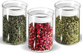 ZENS 15oz Airtight Glass Jars Set of 3, Small Food Container Spice Jars by ZENSLIFESTYLE