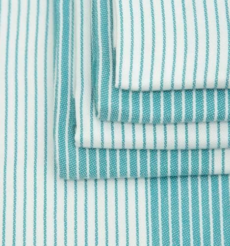 Premium Kitchen Towels 6 Pack 100% Cotton, 20"x28" - Aqua - Image 7