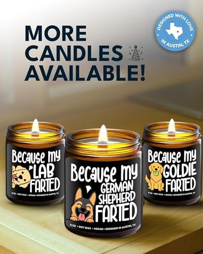 Funny German Shepherd Candle, German Shepherd Gifts for Women, Unique Funny Dog-Themed Gift Ideas, Best Present for Pet Lovers, Perfect Presents for Dog Mom & Dad, Birthday, Christmas, Gift-Ready - Image 6