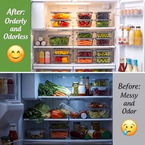 8 Pack Non-Toxic Glass Food Storage Containers with Glass Lids - Image 7