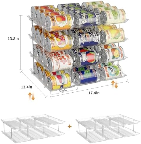 LXLXXL Can Organizer for Pantry Canned Food Storage Goods Holders 4 Tier - Image 5