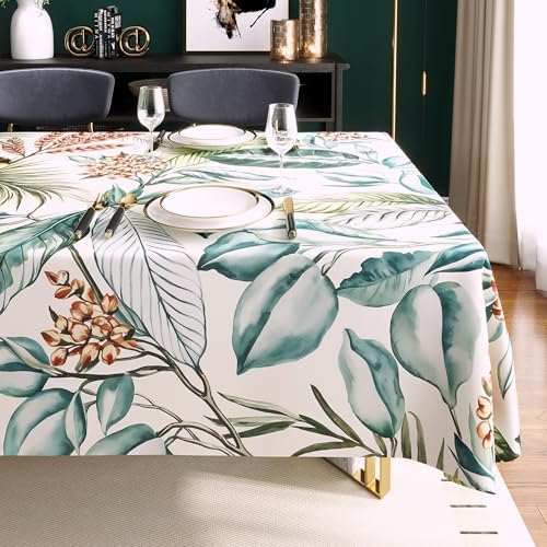 Rectangle Table Cloth,100% Waterproof Tablecloth Oil Proof Spill Proof Vinyl Table Cloth, Wipe Clean Plastic Table Cover for Dining, Camping, Indoor and Outdoor, 54"x102", Tropical Breeze by Unknown