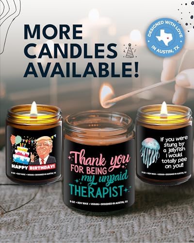 Funny Candle for Best Friend, Thank You for Being My Unpaid Therapist Candle, Unique Best Friend Candles for Women, Funny Friendship Gifts, Gifts for Bestfriends, Birthday, Christmas, Gift-Ready - Image 5