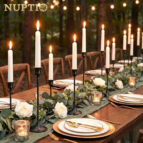 NUPTIO Halloween Candle Holder for Candlestick: Solid Aluminum - Set of 6 - Image 2