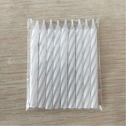 Mini Plastic Candle Holder Stand with 7Pcs Candelabra Taper Beautiful Vintage Candlestick Cake Topper Desk Ornament for Wedding Event Birthday Party Candelabra Cake Topper Silver - Image 4