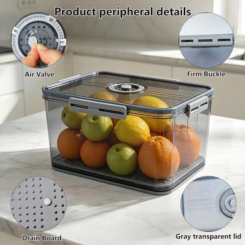 Bread Box Bread Boxes with Lid for Kitchen Counter, Airtight Loaf Bread Storage Container,Large Time Recording Bread Keeper for Homemade Bread, Toast, Bagel, Donut and Cookies ,Not dishwasher safe - Image 4