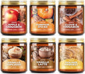 AOOVOO Fall Candles Set - 6 Pack Candles for Home Scented, 42 oz Natural Soy Wax 300 Hour Long Lasting, Fall Fragrance of Pumpkin/Apple Cinnamon/Clove/Vanilla Cupcake/Latte Cupcake/Wheat Vanilla by AOOVOO