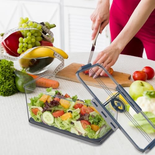 Honbuty 2PCS Bread Boxes,Bread Box for Kitchen Counter Airtight,Time Recording Bread Storage Container with Lid, Bread Keeper for Homemade Bread, Toast, Bagel, Donut and Cookies (Grey) - Image 4