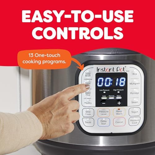 Instant Pot Duo 6 Qt 7-in-1 Electric Pressure Cooker, Stainless Steel - Image 4