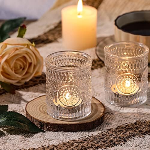 Clear Votive Candle Holders Set of 36- Glass Tea Light Candle Holders Bulk - Image 3