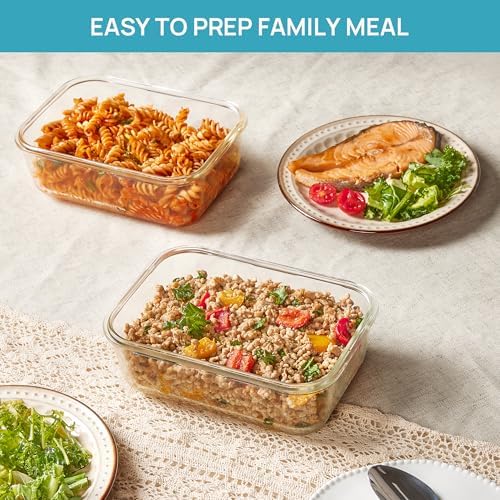 Vtopmart 1Pack 1860ml/63oz Large Glass Storage Container with Lids - Image 5