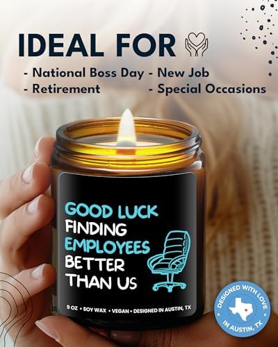 Funny Boss Men Candle, National Boss Day Gift for Men, Gag Gift for Boss - Image 3