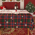 Christmas Rectangle Table Cloth,100% Waterproof Tablecloth,Christmas Decorations for Home, Vinyl Tablecloth Plastic Table Cover for Party，Picnic,Dining,Outdoor 54" x 120",Crimson Checked by Unknown