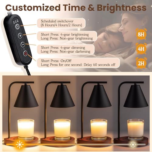 Marycele Candle Warmer Lamp with Timer, Electric Wax Lamp Gifts Home Decor - Image 5