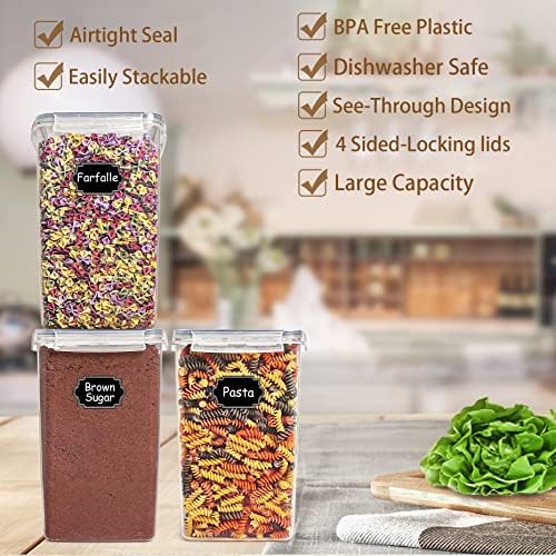 Wildone Flour Sugar Storage Containers 6.5L, 4 PCS, Gray - Image 2