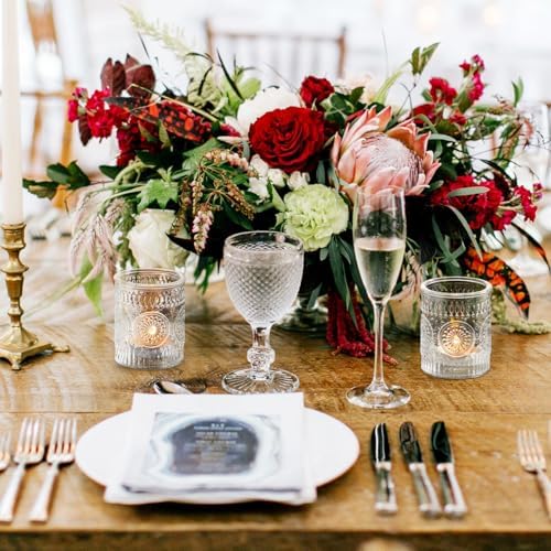 30 Pcs Clear Votive Candle Holders for Wedding, Glass Tea Lights Holder, - Image 5