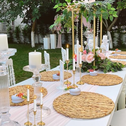 6pcs Gold Candle Holders, Candlestick Holders Taper Candle Holders for Pillar Candles Sticks Holder Decor Halloween Christmas Decorations Candle Candelabros para Centros de Mesa - Image 4