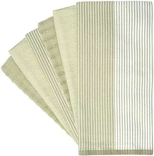 Premium Kitchen Towels 6 Pack 100% Cotton, 20"x28" Dish Towels - Sage - Image 4