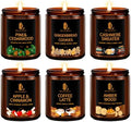 DL DREAMY DEWLA Winter Candles Set for Home Scented, 6 Pack 42oz, Soy Wax by DLDREAMYDEWLA