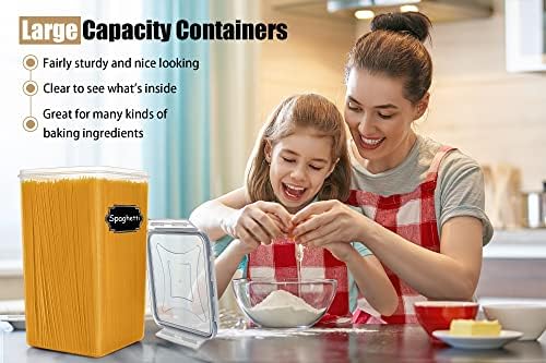 Wildone Flour Sugar Storage Containers 6.5L, 4 PCS, Gray - Image 6