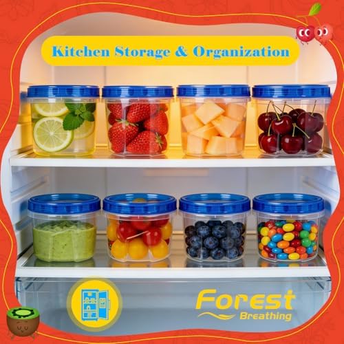 10 Pack 17oz Small Freezer Food Storage Containers with Twist Top Lids - Image 5