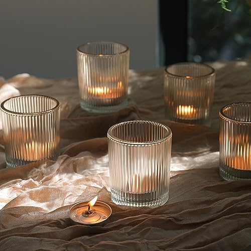 36 Pack Votive Candle Holders, Glass Tea Lights Candle Holder for Wedding - Image 2