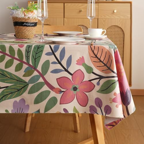 Rectangle Table Cloth,100% Waterproof Tablecloth Oil Proof Spill Proof Vinyl Table Cloth, Wipe Clean Plastic Table Cover for Dining, Camping, Indoor and Outdoor, 54"x84", Purple - Image 7