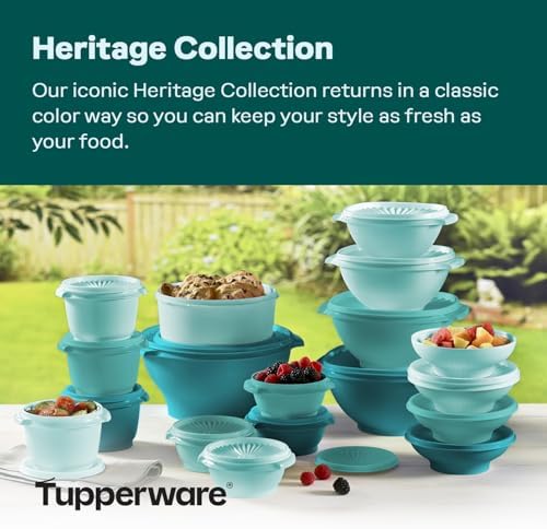 Tupperware Heritage 36-Piece Vintage Green Set (18 Containers, 18 Lids) - Image 2