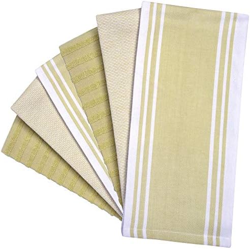 Premium Kitchen Towels 6 Pack 100% Cotton 20"x28" Dish Towels - Sage Wide - Image 4