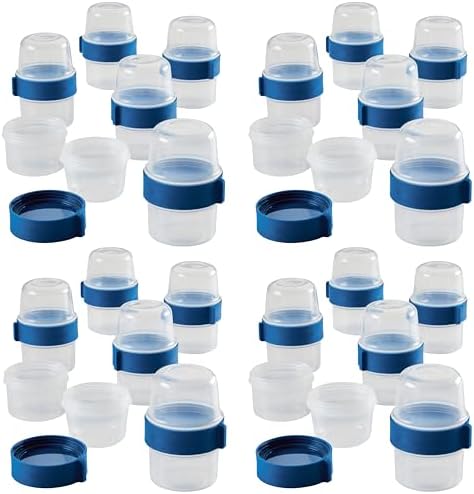 LocknLock LOCK & LOCK Easy Essentials Twist Two Way Container Food Storage Bin, BPA-Free/Dishwasher Safe, 12-Piece Set, Clear (Pack of 4) by LocknLock
