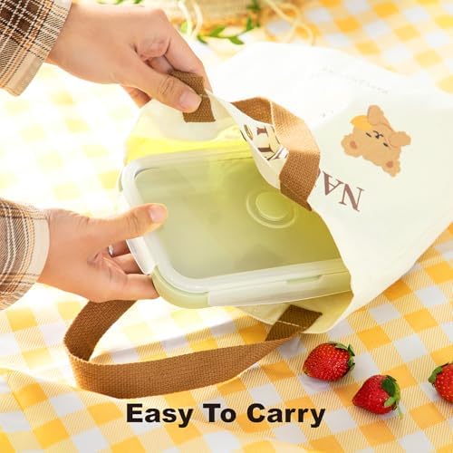 Collapsible Food Storage Containers with Airtight Lid 40.5oz 4 Pack - Image 5